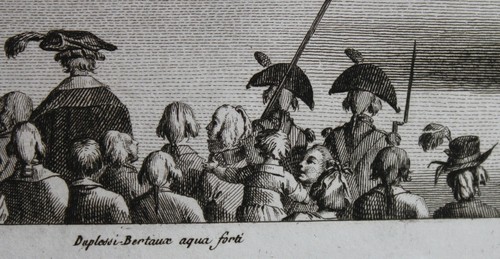 Eau forte AUDIENCE DU DIRECTOIRE EN KOSTÜM Jean Duplessi-Bertaux Berthault - Bild 2 von 3
