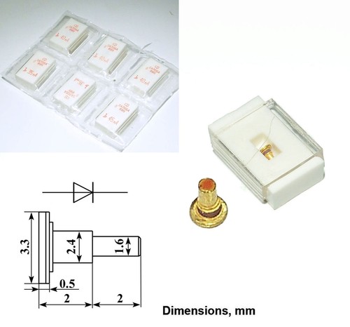 Avalanche Transit Time Oscillator Diode Schottky IMPATT range 7-17 GHz USSR Gold - Picture 5 of 14
