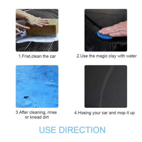 Car Clay Bar Detailing Clean Wash Cleaner Sludge Mud Remove Magic Kit Blue 100G - Picture 7 of 12
