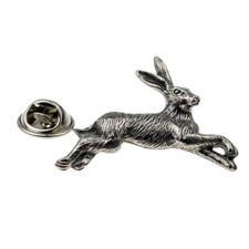 Hare English Pewter Lapel Pin Badge XWTP107