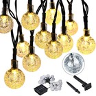 50 LED Crystal ball Solar Lamp Power String Fairy Lights Garden Outdoor
