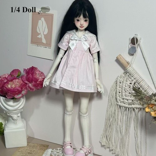 Fashion Doll Sailor Suit Princess Long Skirt for 1/4 1/6 BJD 30/45cm Dolls - Picture 9 of 14