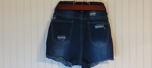 NWOT Women's Dark Washed and Worn-out Denim Short Shorts Size S (4) - Picture 14 of 15