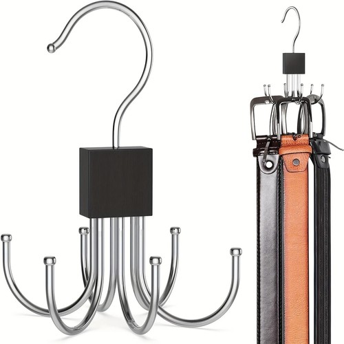 1/2 Piece Multifunctional Metal Hook | Tie, Scarf & Belt Organizer for Storage - Picture 2 of 15