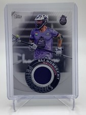 TOPPS PREMIER LEAGUE LACROSSE 2022 WATERDOGS ELI GOBRECHT GAME WORN MEMORABILIA