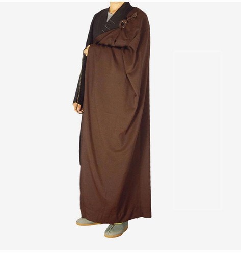 Shaolin Mönch Kleid Zen Buddhist Kesa Priester Socke Gewand Meditation Kung Fu Anzug - Bild 4 von 9