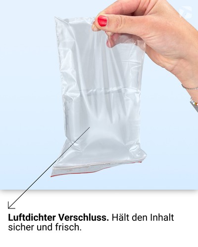 100 Stück Druckverschlussbeutel ZIP Beutel Folienbeutel Verschlussbeutel Tüten - Bild 6 von 216