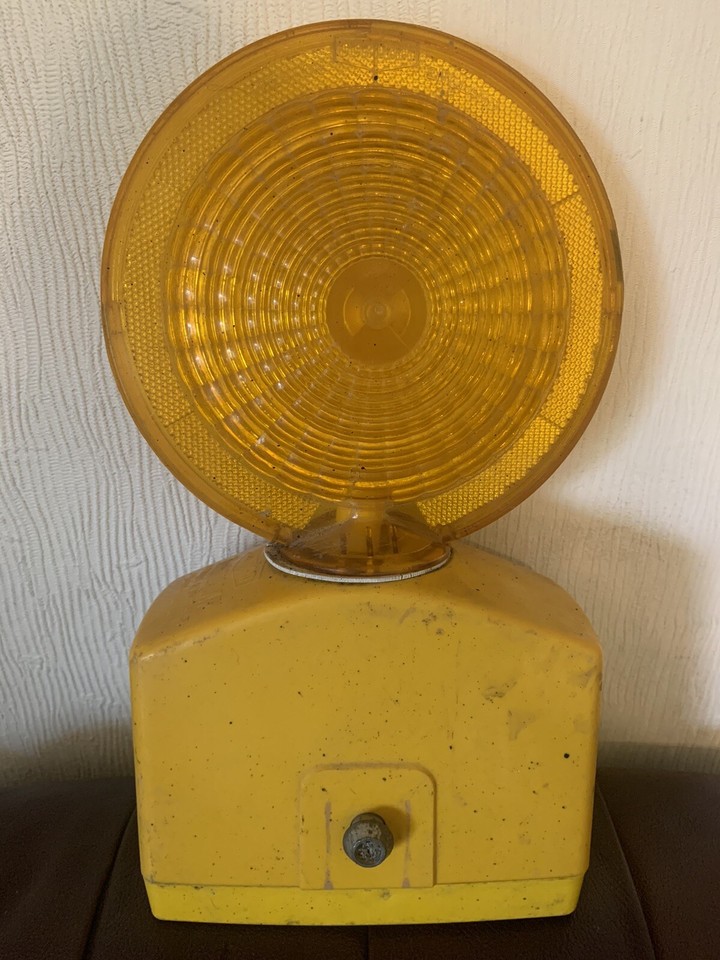 Vintage Dorman Smith TrafiLamp Amber Road Works Lamp Light FREE