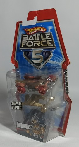 MATTEL 2009 HOT WHEELS BATTLE FORCE 5 FANGORE 1:64 DIE CAST TOY CAR SEALED - Picture 8 of 16