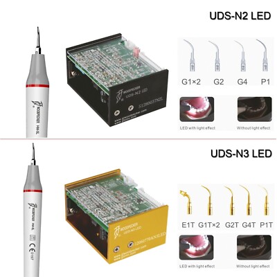 Woodpecker Dental Built-in Ultrasonic Scaler UDS-N2 N3 LED Handpiece Tips EMS