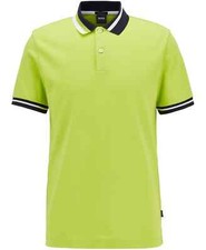New Hugo BOSS mens green lime golf paddy pro parlay club polo t shirt top XL XXL