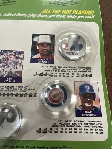 MLB 1990 Super Star Collectable Action Marbles Set #4 Barry Bonds, Ryne - Picture 14 of 14