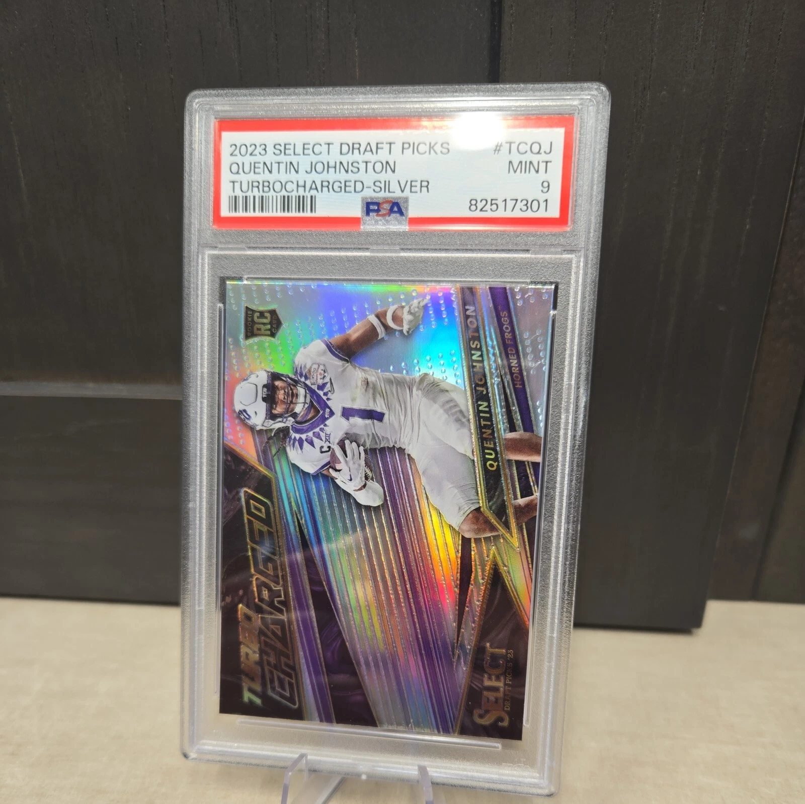 Quentin Johnston Panini Select Draft Picks Turbocharged #TCQJ Silver Prizm