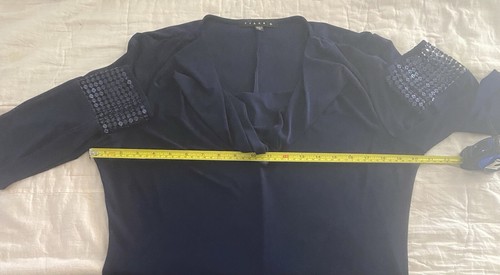 NWOT Tiana B. Navy Blue Embellished Shift Cocktail Special Occasion Dress, Sz 12 - Bild 6 von 9