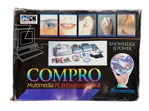 COMPRO PC Multimedia Kit CD-ROM IDE Card + Soundblaster ISA + Software RAR & NEU