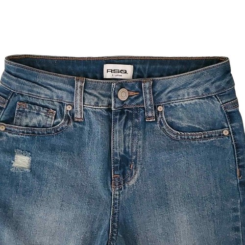 RSQ Distressed Girlfriend Denim Jeans GIRLS SIZE: 8 - Picture 3 of 11