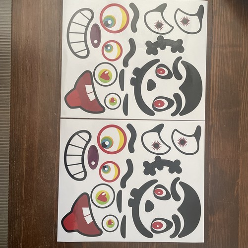 Machen Sie 38 Gesichter Kürbis Deko Aufkleber mit 12 Stickerbögen - Bild 7 von 9