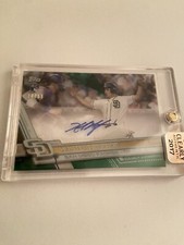 👉Hunter Renfroe 2017 Clearly Authentic GREEN RC On-Card Auto! 74/99!