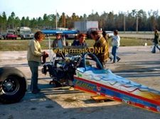 Billy Campbell "Gold Digger" 1974 Rear Engine Top Fuel Dragster PHOTO! #(26)