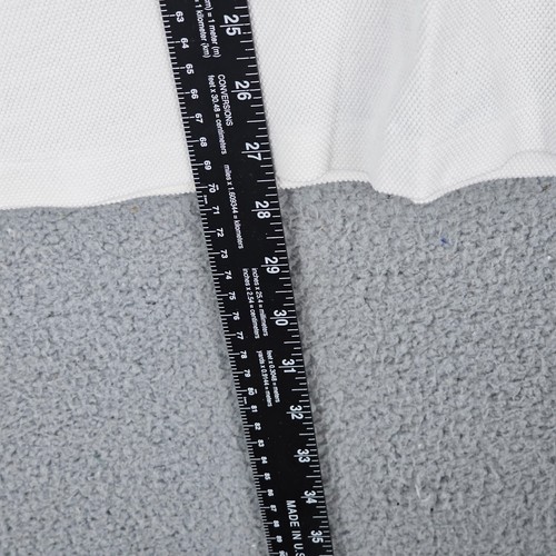 Polo Lacoste Piqué uomo grande bianca blu fantasia jacquard regolare PH8532 - Foto 3 di 8