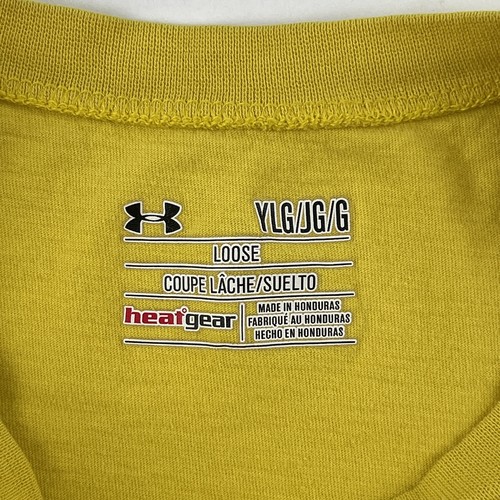 Camiseta Under Armou Niños Jóvenes Grande Amarilla Calce Suelto Equipo de Calor - Imagen 2 de 6