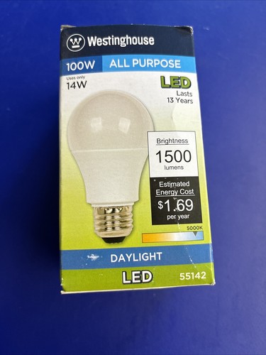 Lot Of 2 Westinghouse 100w All purpose Led Daylight Bulb 55142 List 11/12