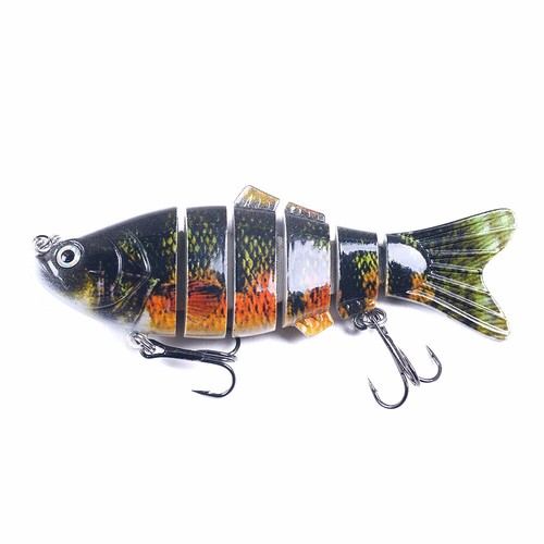 1 pz esca da pesca articolata realistica 10 cm/18 g esca dura 6 segmenti - Foto 22 di 30