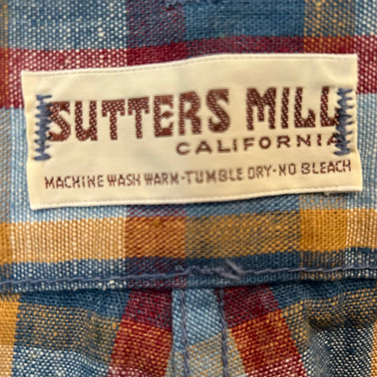 Sutters Mill Vintage 70's? Plaid Bell Bottom Pants Unisex NWOT | eBay