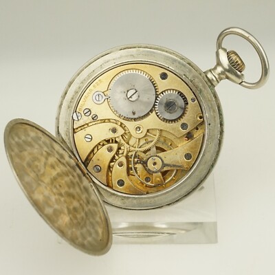 Rare! Antique Pocket Watch Men's no fusee duplex no