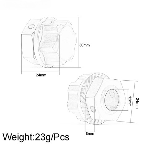 Eje del eje de transmisión ARA310926 ARA310928 tuerca hexagonal de rueda para RC Arrma1/5 Kraton Outcast - Imagen 4 de 30