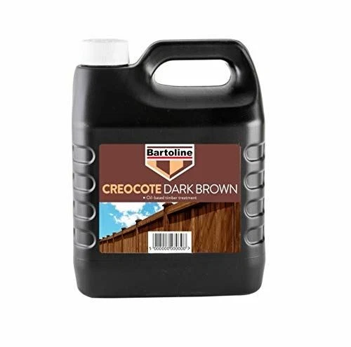 Bartoline Creocote Oil Based Timber Treatment Dark Brown Creosote 4 Litre