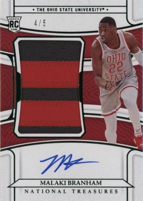 2022-23 Panini National Treasures Collegiate - Malaki Branham #45 - 1 of 2