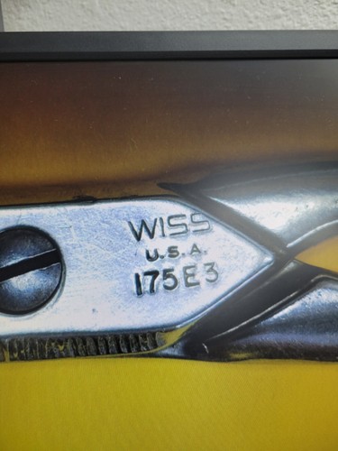 Vintage WISS Electrician's Scissors 5" Made in USA #175E3 File/Scraper Blades - Picture 4 of 10