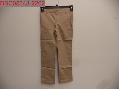 Old Navy Boys Khaki Skinny Built In Flex Adjustable Waist Uniform Pant, Size 10 - Picture 1 of 8
