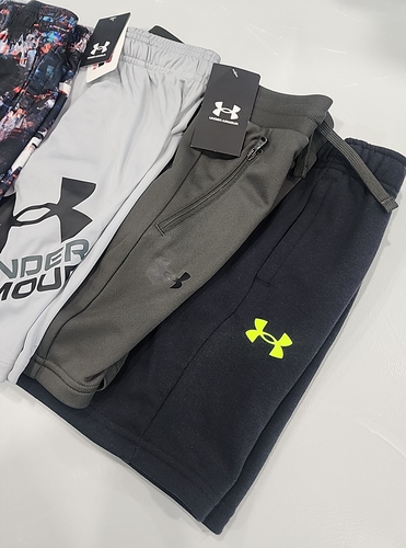 LOT Under Armour Athletic Basketball Velocity Shorts Boys Youth 8 Small Loose - Picture 6 of 12