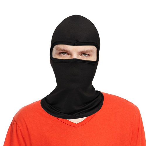 Balaclava Full Face Mask Men Women Cotton Cycling Ski Warm Neck Black Motor Bike - Picture 3 of 19