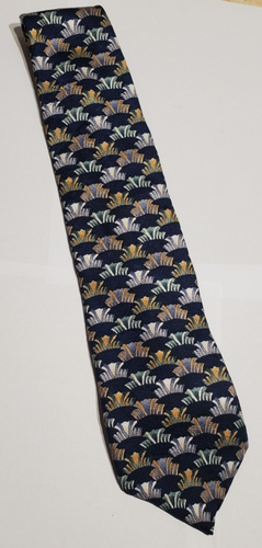 Jerry Garcia Seidenkrawatte ohne Titel mehrfarbig abstraktes sich wiederholendes Muster - Bild 1 von 6