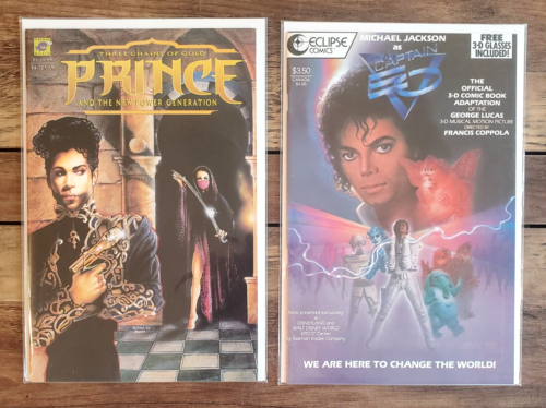 Captain EO #1 Eclipse Comics 1987 Michael Jackson - Prince (x2) - Picture 1 of 11