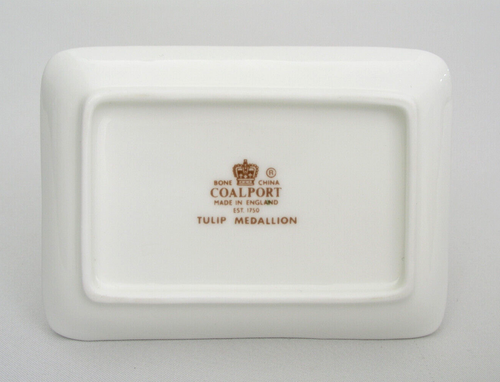 COALPORT YELLOW TULIP MEDALLION - TOAST SERVER RACK - BONE CHINA - ENGLAND - Picture 5 of 5