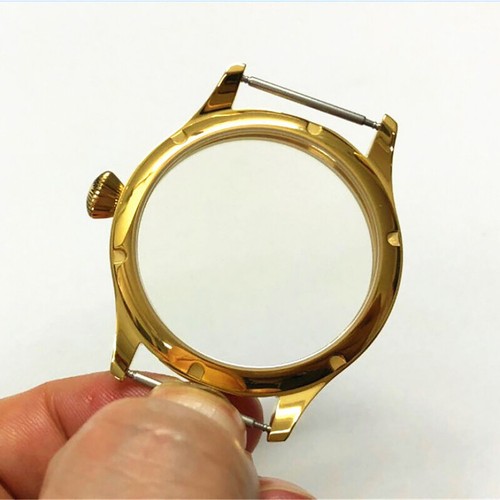 316L Stainless Steel Gold Watch Case for ETA 6497/6498 ST36 Movement - Picture 5 of 10
