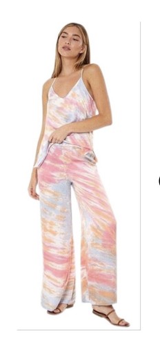 Young Fabulous & Broke Aiko Tie Dye Satin Pants XS - Picture 6 of 9