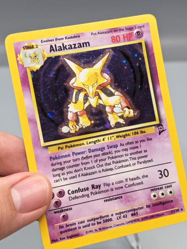 Set Base 2 Alakazam Holo 1999 Raro 001/130 Psychic Wotc LP - Foto 4 di 10