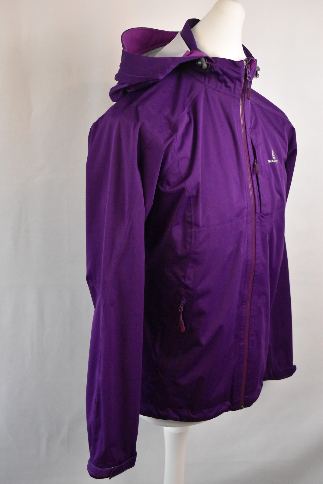 SALOMON Giacca Donna Full Zip Leggera Clima Pro Cappotto con Cappuccio Taglia L