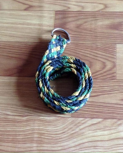 Cinturón de cáñamo boho nepal vegano hecho a mano, hippie unisex cinturón de cáñamo ecológico - Imagen 9 de 10