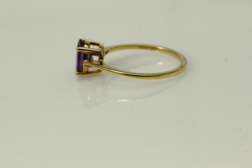 18K Yellow Gold Size 7 Beautiful 1.24 ct Natural Tanzanite Ring 2.1 G (RIN5517) - Picture 7 of 12