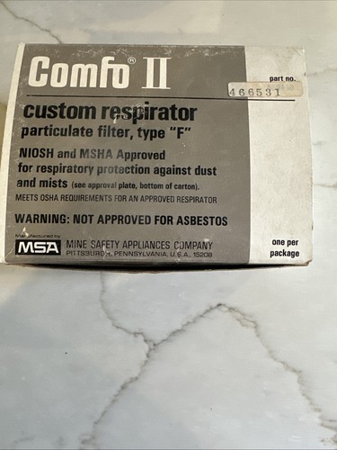 MSA COMFO II CUSTOM RESPIRATOR (TYPE "F")466531 - Picture 9 of 12