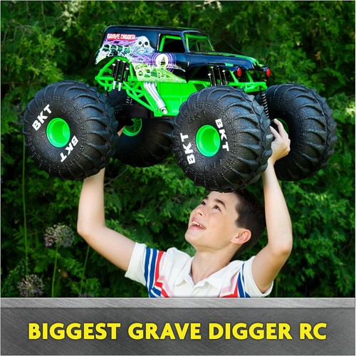 Monster Jam, Official Mega Grave Digger All-Terrain Remote Control Monster Truck - Picture 2 of 3