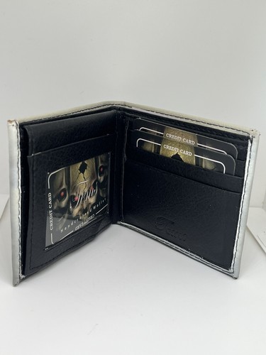 Cartera Hombres Nueva Doble Plegable 3 Calaveras Tems Colección Terror Diseño Artesanal Bonita - Imagen 6 de 10