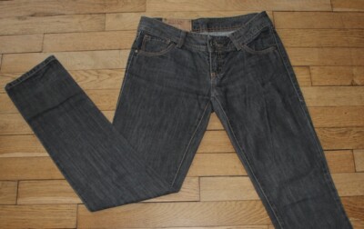 United Colors Of Benetton - Jean Évasé Femme Indigo Ultra Confortable Avec Fente Latérale