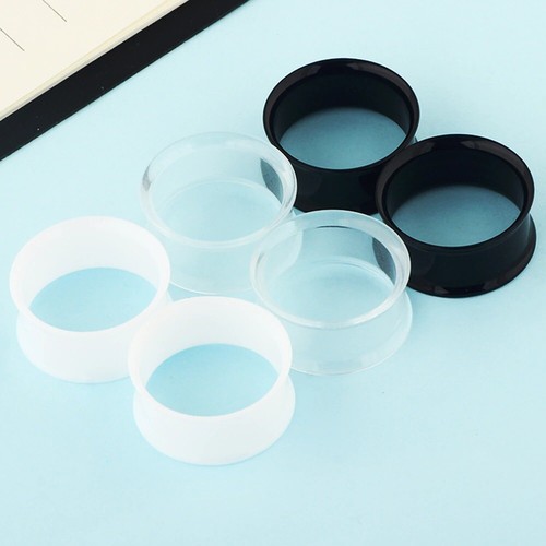 EAR Plug Tunnel ACRYLIC Double Flared Stretcher Earring Flesh Tunnel Expander - Picture 9 of 16